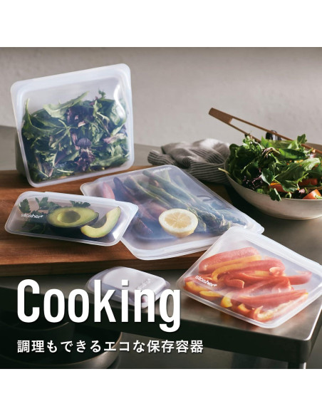 Bolsa de Silicona Stasher STNGB3 Transparente 2 Piezas S/M Bolsa de Silicona Stasher STNGB3 Transparente 2 Piezas S/M