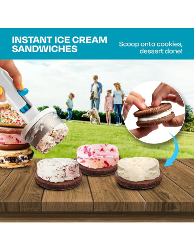 Cucharón de Helado HOME NEATLY con Gatillo 113g Acero Inoxidable