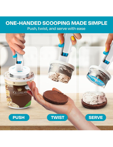 Cucharón de Helado HOME NEATLY con Gatillo 113g Acero Inoxidable