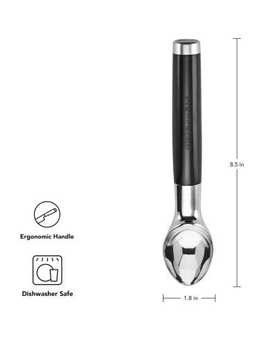 Cucharón de Helado KitchenAid Classic 21.6 cm Negro