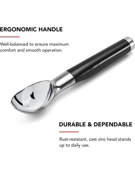 Cucharón de Helado KitchenAid Classic 21.6 cm Negro Cucharón de Helado KitchenAid Classic 21.6 cm Negro