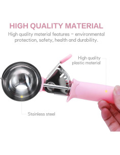 Cucharón de Helado RALIS 21.5 cm Acero Inoxidable Rosa 2
