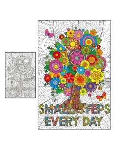 Póster Gigante para Colorear Mandala Naozinebi 66x99 cm