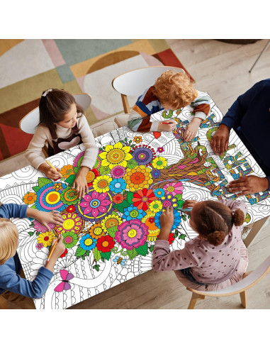 Póster Gigante para Colorear Mandala Naozinebi 66x99 cm