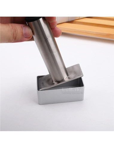 Molde de Pastel Rectangular LoBake 27.4x6.6cm con Prensa