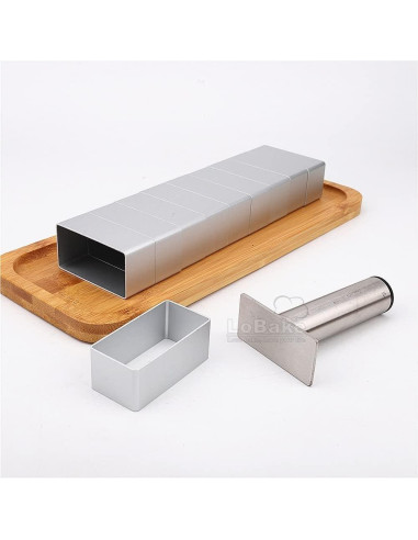 Molde de Pastel Rectangular LoBake 27.4x6.6cm con Prensa