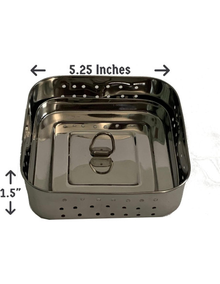 Molde para Paneer Dubbas de Acero Inoxidable 13.34 cm Molde para Paneer Dubbas de Acero Inoxidable 13.34 cm