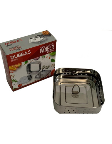 Molde para Paneer Dubbas de Acero Inoxidable 13.34 cm