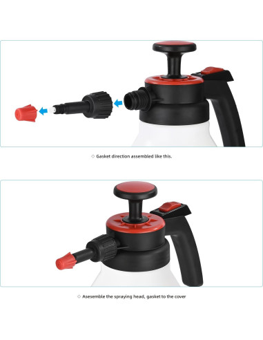Pulverizador de Jardín FOSHIO 2L con Boquilla Ajustable