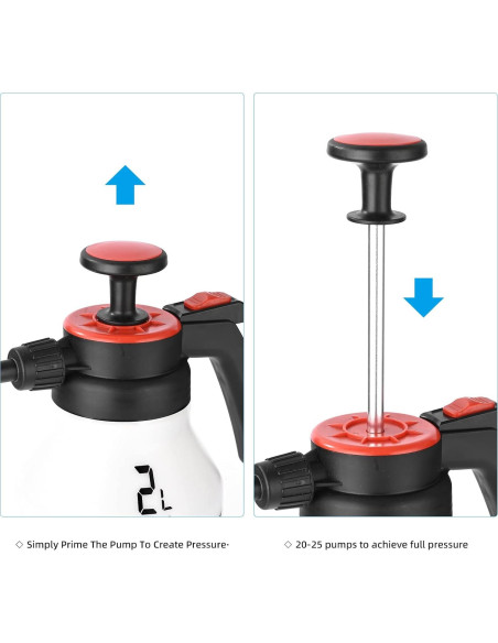 Pulverizador de Jardín FOSHIO 2L con Boquilla Ajustable