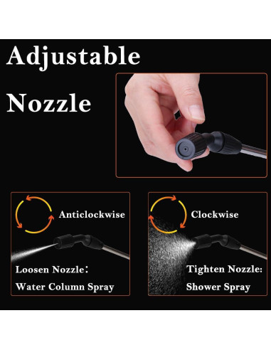 Pulverizador de Jardín STARTONECO 5L Naranja con Correa Ajustable