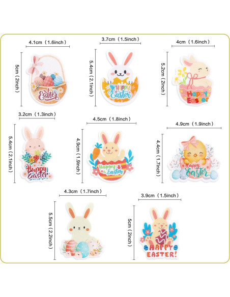 56 Decoraciones Comestibles para Cupcakes Giga Gud - Pascua