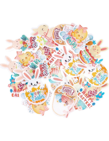 56 Decoraciones Comestibles para Cupcakes Giga Gud - Pascua