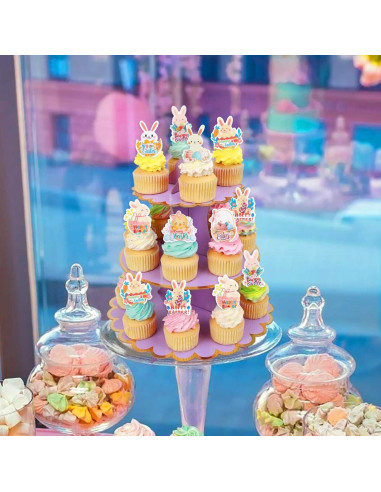 56 Decoraciones Comestibles para Cupcakes Giga Gud - Pascua