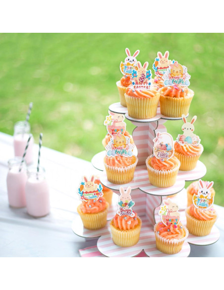 56 Decoraciones Comestibles para Cupcakes Giga Gud - Pascua