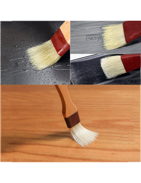 Brocha de Pastelería MSART de Madera de Haya 20 cm