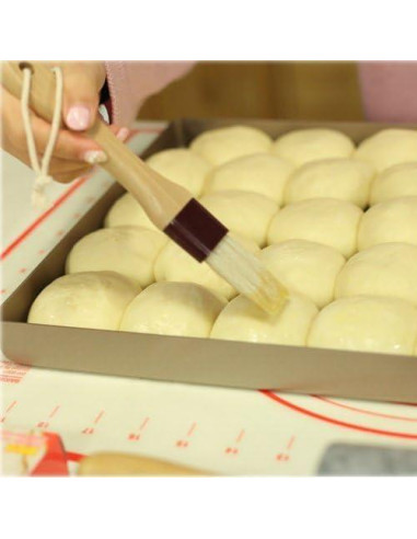 Brocha de Pastelería MSART de Madera de Haya 20 cm