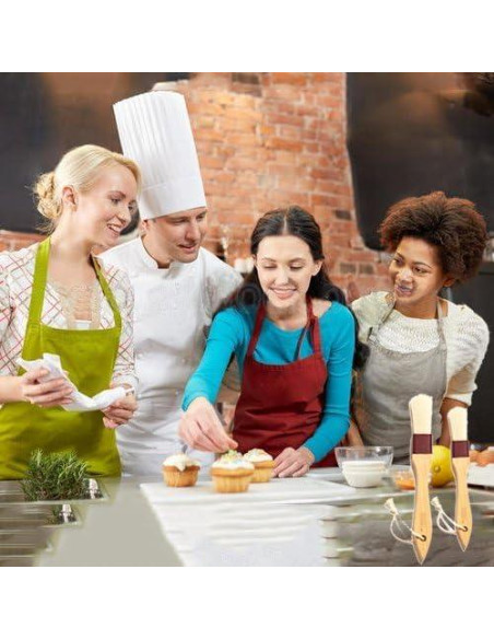 Brocha de Pastelería MSART de Madera de Haya 20 cm