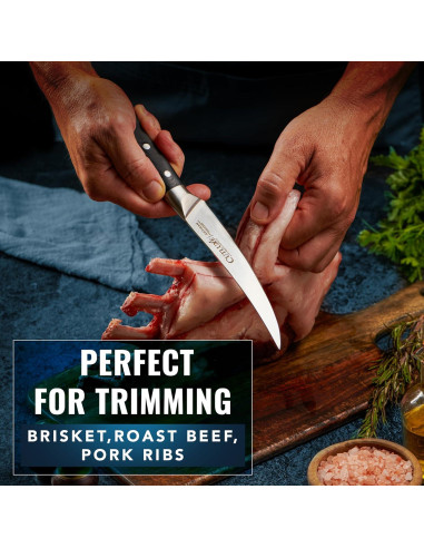 Cuchillo de Deshuesar Curvado Cutluxe 15.24 cm Acero Alemán