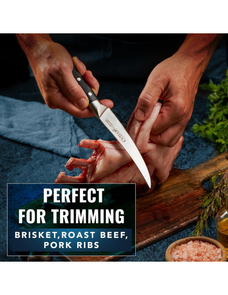 Cuchillo de Deshuesar Curvado Cutluxe 15.24 cm Acero Alemán
