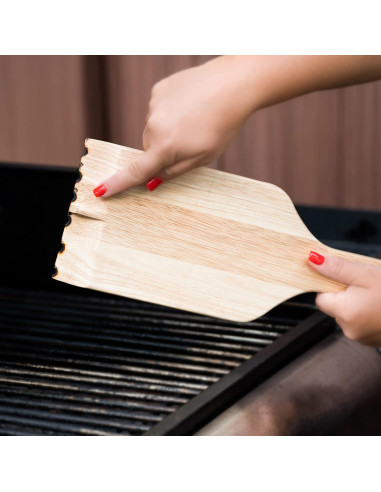 Raspador y Cepillo de Barbacoa Mr. Bar-B-Q Madera Premium