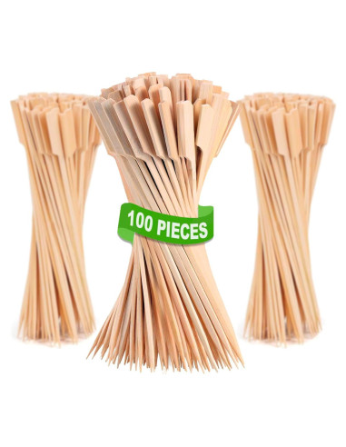 Palitos de Bambú 10 Pulgadas Pinchitto - 100 Piezas para BBQ