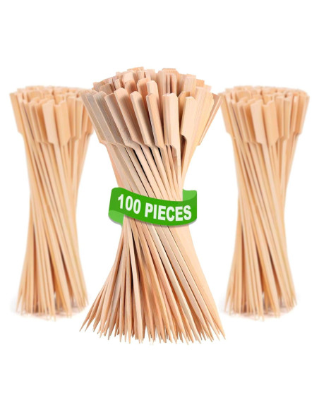 Palitos de Bambú 10 Pulgadas Pinchitto - 100 Piezas para BBQ