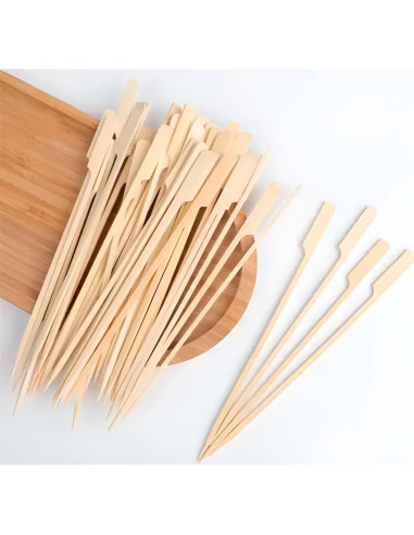 Palitos de Bambú 10 Pulgadas Pinchitto - 100 Piezas para BBQ
