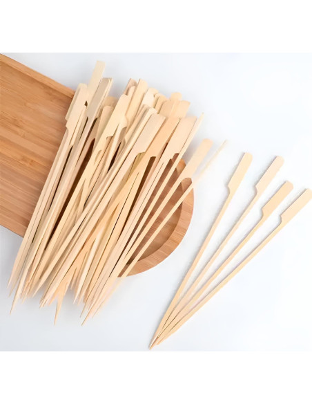 Palitos de Bambú 10 Pulgadas Pinchitto - 100 Piezas para BBQ