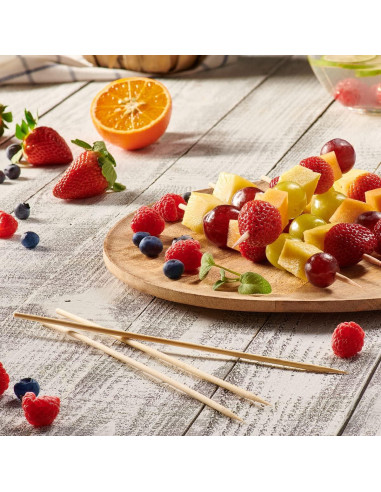 Pinchos de Madera de Bambú 10 Pulgadas Paquete Cómodo 5000 Unidades