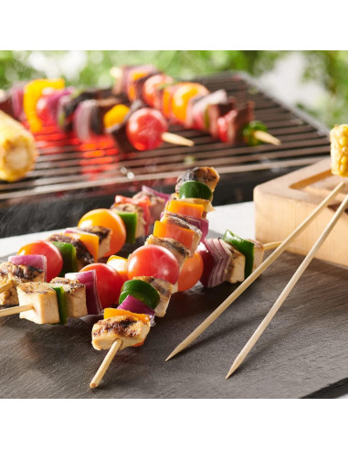 Pinchos de Madera de Bambú 10 Pulgadas Paquete Cómodo 5000 Unidades