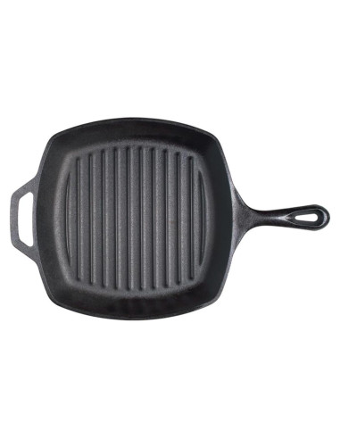 Sartén de Parrilla Lodge Hierro Fundido Cuadrada 28.35 cm