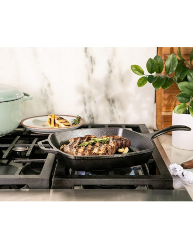 Sartén de Parrilla Lodge Hierro Fundido Cuadrada 28.35 cm