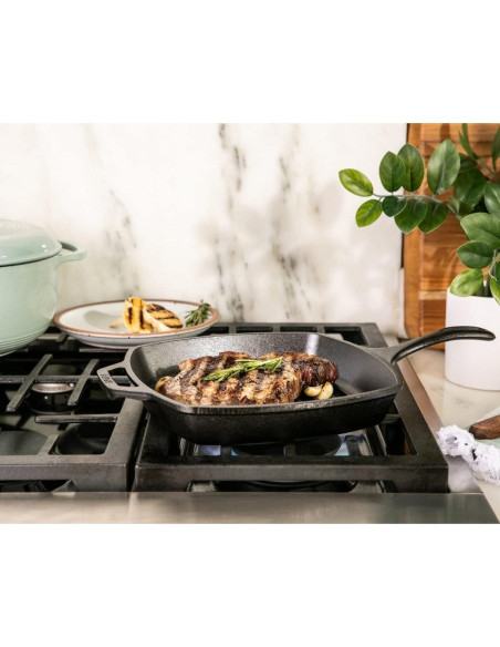 Sartén de Parrilla Lodge Hierro Fundido Cuadrada 28.35 cm