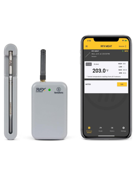 Termómetro de Carne Inalámbrico ThermoWorks RFX - Kit 1 Sonda