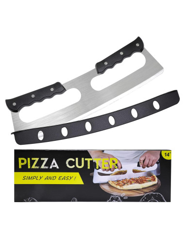 Cortador de Pizza MS WGO 35.56 cm Acero Inoxidable Apto Lavavajillas