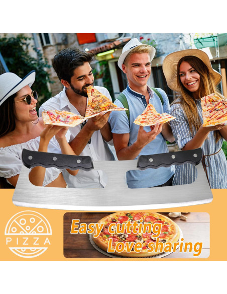 Cortador de Pizza MS WGO 35.56 cm Acero Inoxidable Apto Lavavajillas