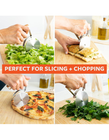 Cortador de Pizza Full Circle FC22706 Acero Inoxidable 8.89 cm