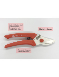 Tijeras de Podar Sakagen P180 Rojo 21.3cm Acero Yunque 2