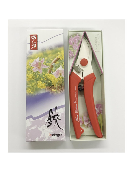 Tijeras de Podar Sakagen P180 Rojo 21.3cm Acero Yunque