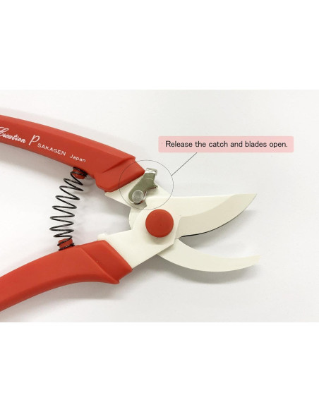 Tijeras de Podar Sakagen P180 Rojo 21.3cm Acero Yunque