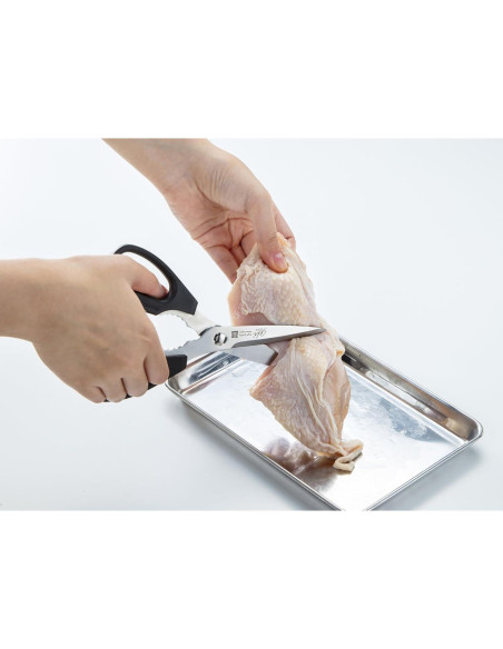 Tijeras de cocina Green Bell SJ-K100, acero inoxidable, 20.9 cm Tijeras de cocina Green Bell SJ-K100, acero inoxidable, 20.9 cm