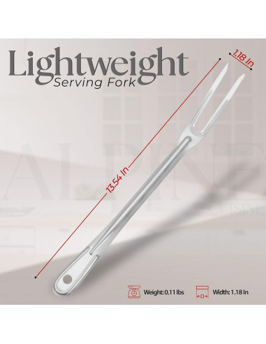 Tenedor de Barbacoa Alpine Cuisine 34.3cm Acero Inoxidable