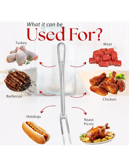 Tenedor de Barbacoa Alpine Cuisine 34.3cm Acero Inoxidable