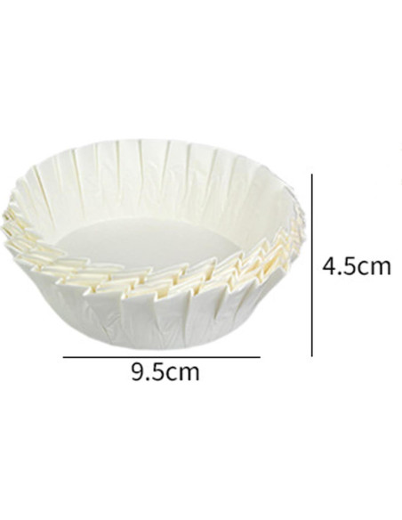 50 Forros de Papel Pergamino Desechables 10.16 cm YJLMTCF