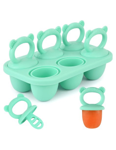 Molde de Paletas de Silicona Sakolla Verde para Niños 6 Cavidades