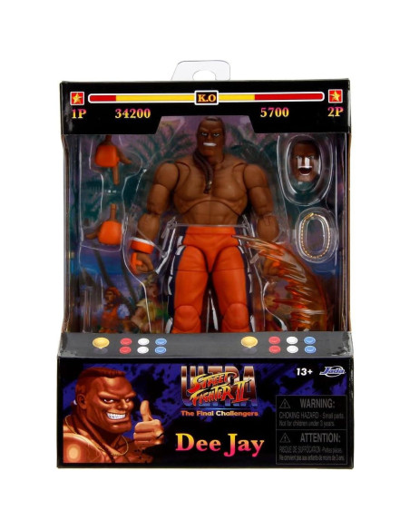 Figura Articulada Dee Jay 15cm Jada Toys - Street Fighter Figura Articulada Dee Jay 15cm Jada Toys - Street Fighter