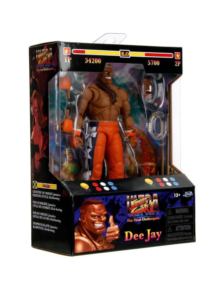 Figura Articulada Dee Jay 15cm Jada Toys - Street Fighter Figura Articulada Dee Jay 15cm Jada Toys - Street Fighter