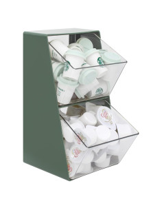 Organizador de Cápsulas de Café Bokelai Verde Vintage 2 Compartimentos
