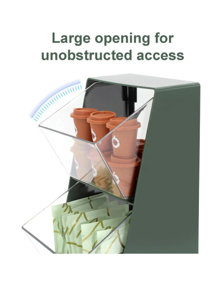 Organizador de Cápsulas de Café Bokelai Verde Vintage 2 Compartimentos